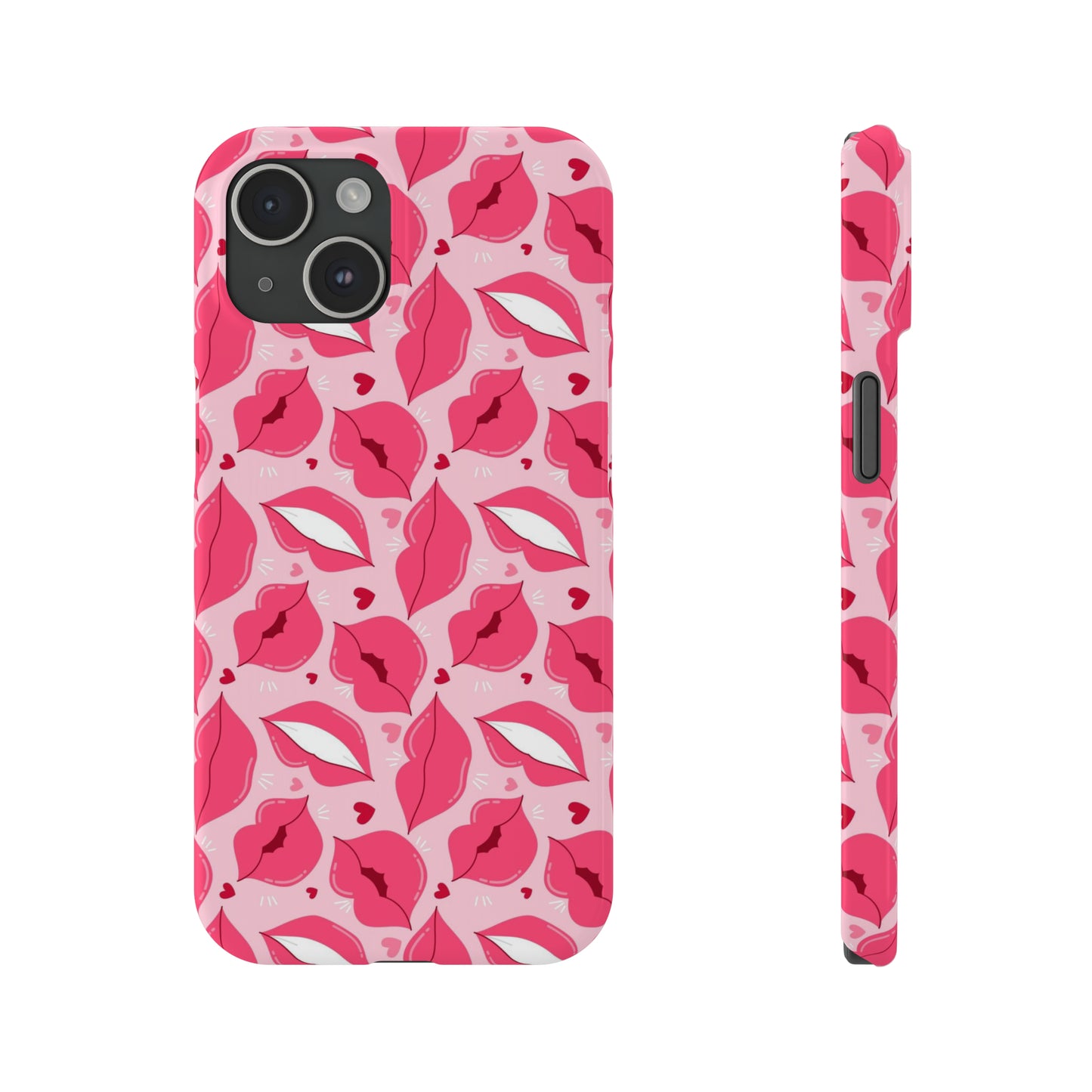 Pink lips iPhone case