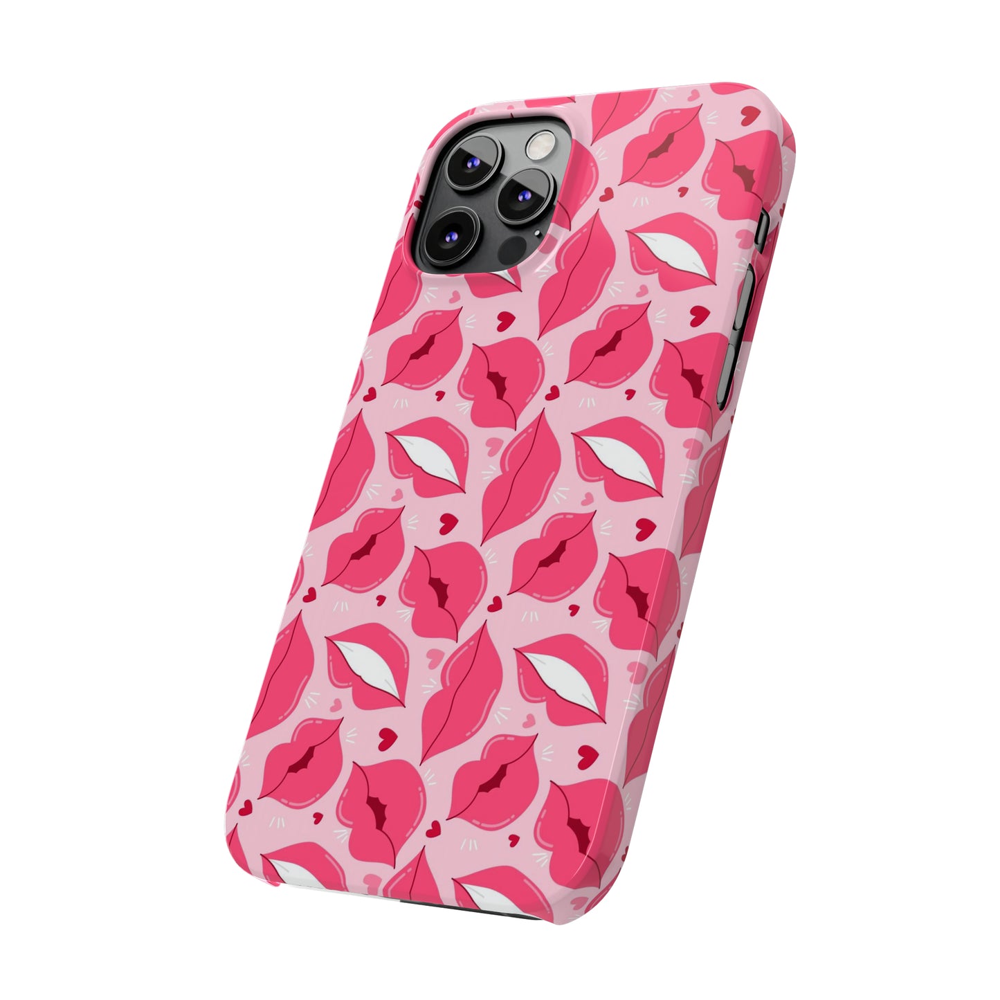 Pink lips iPhone case