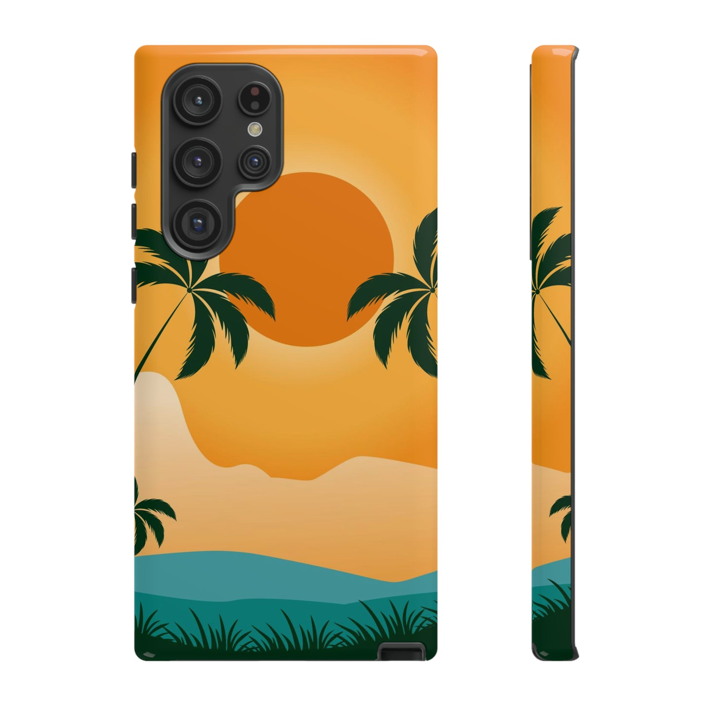 Sunset palm Samsung phone case