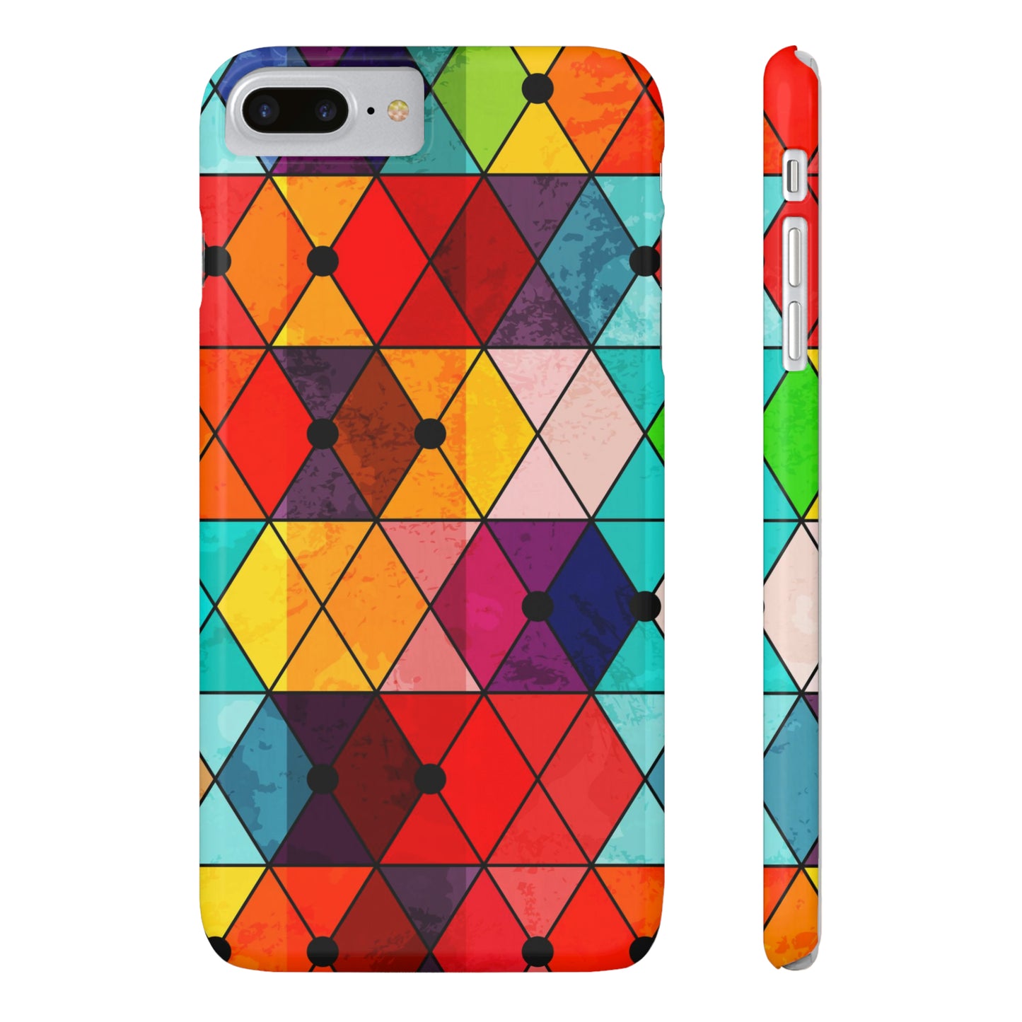 Mosaic Triangle color iPhone Case