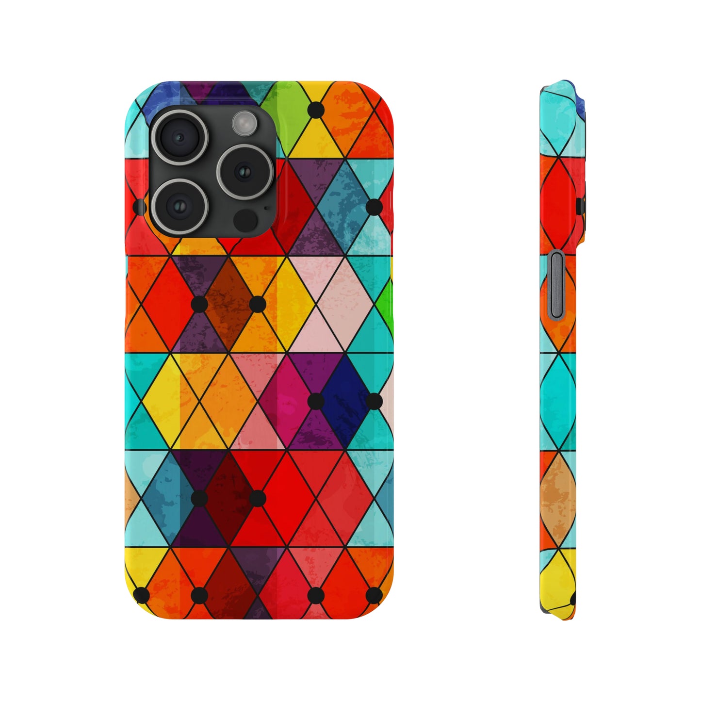 Mosaic Triangle color iPhone Case