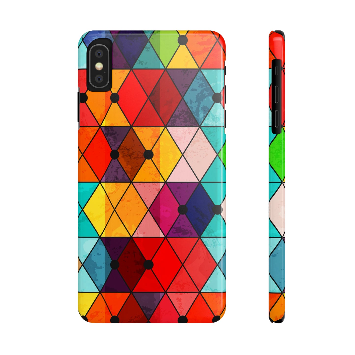 Mosaic Triangle color iPhone Case