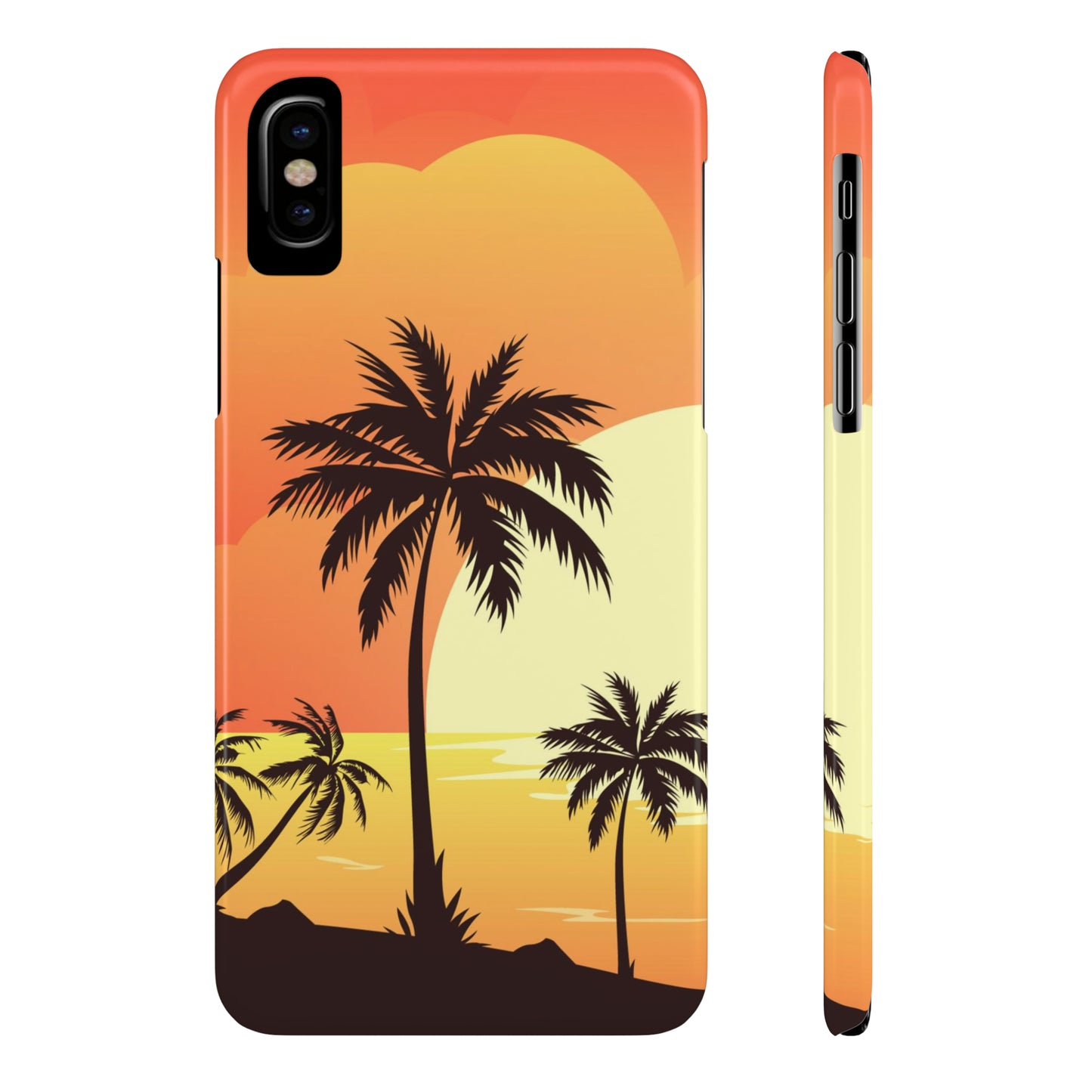 Gold sunset iPhone case