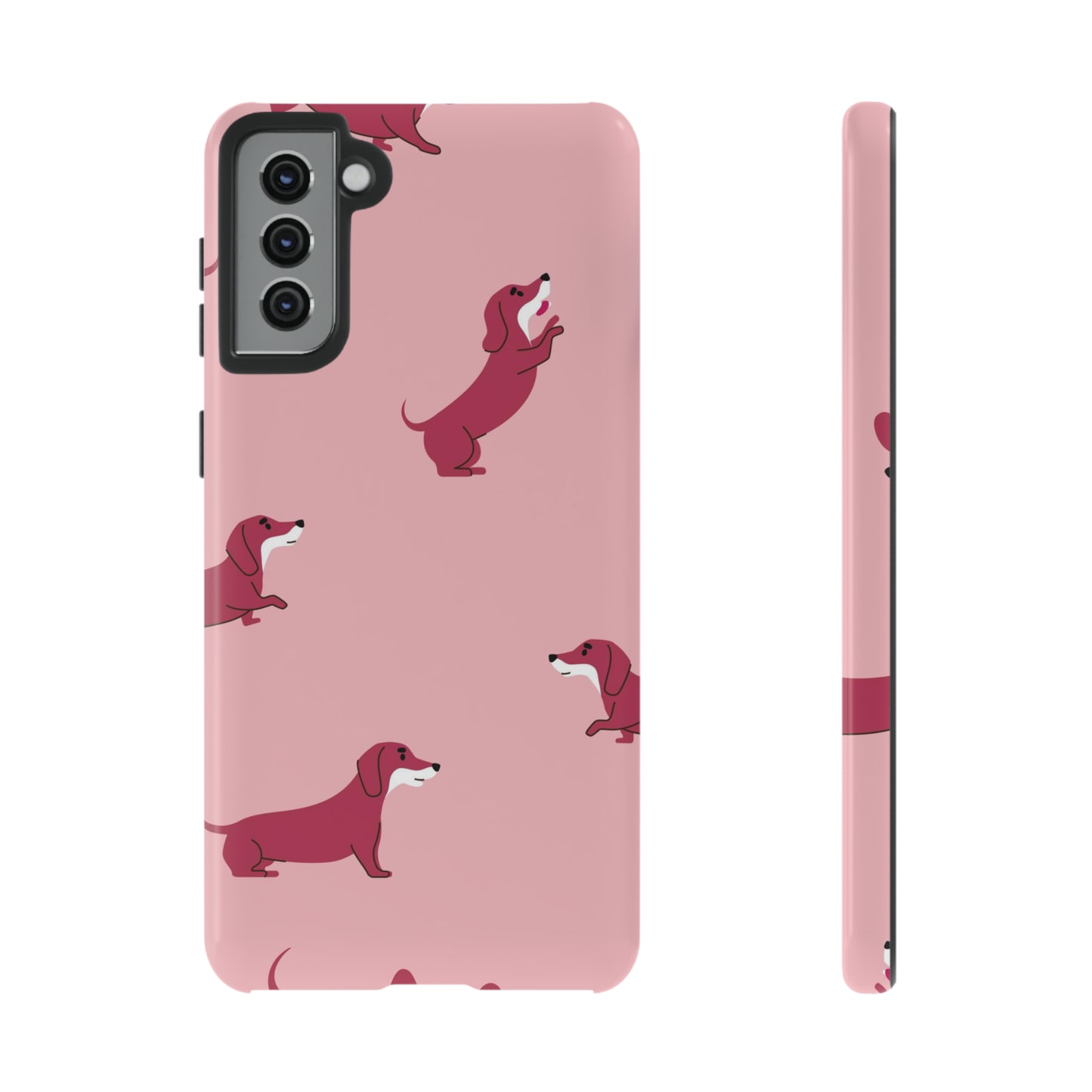 Pink Dog Samsung phone case