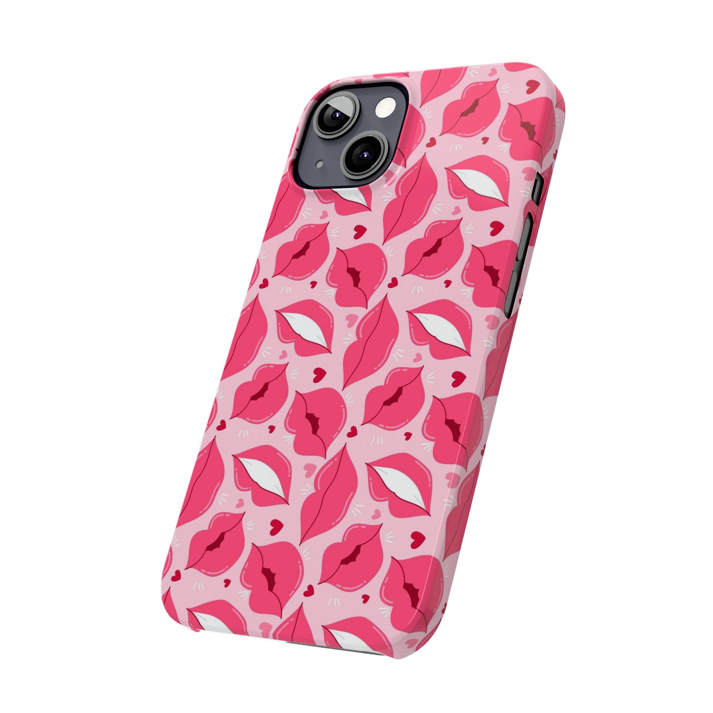 Pink lips iPhone case