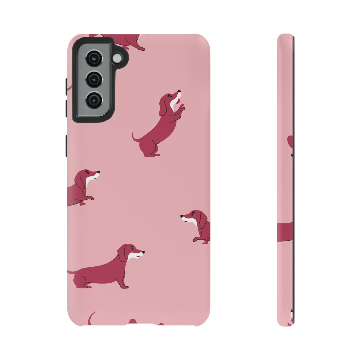 Pink Dog Samsung phone case