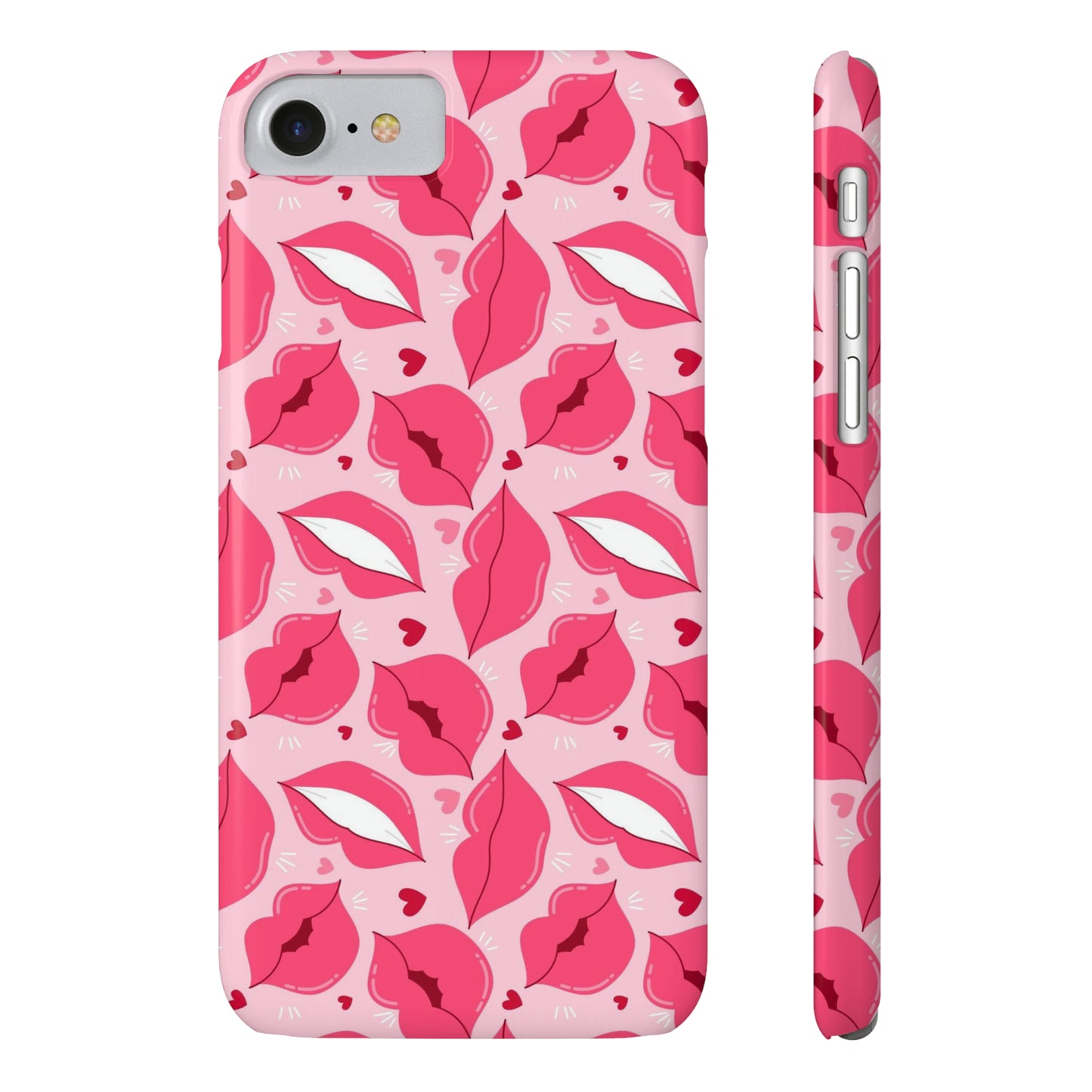 Pink lips iPhone case