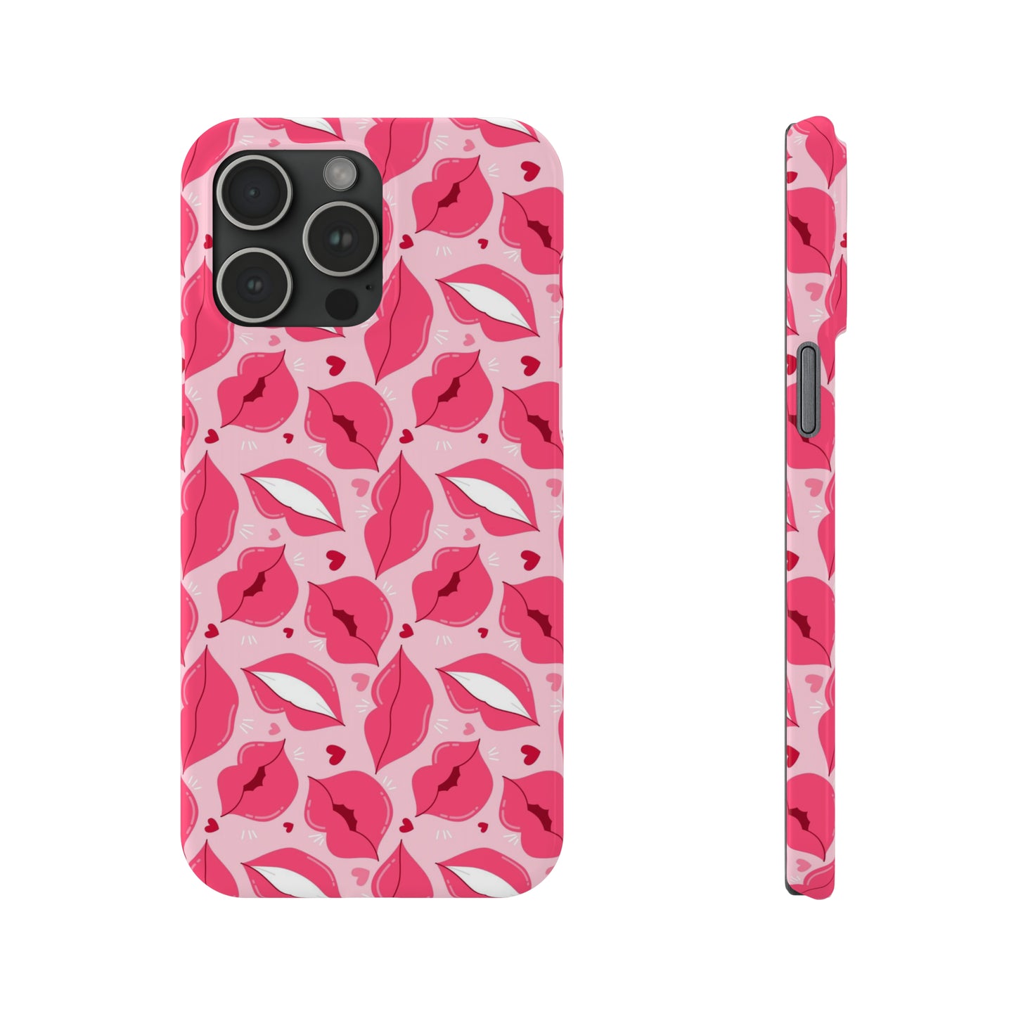 Pink lips iPhone case