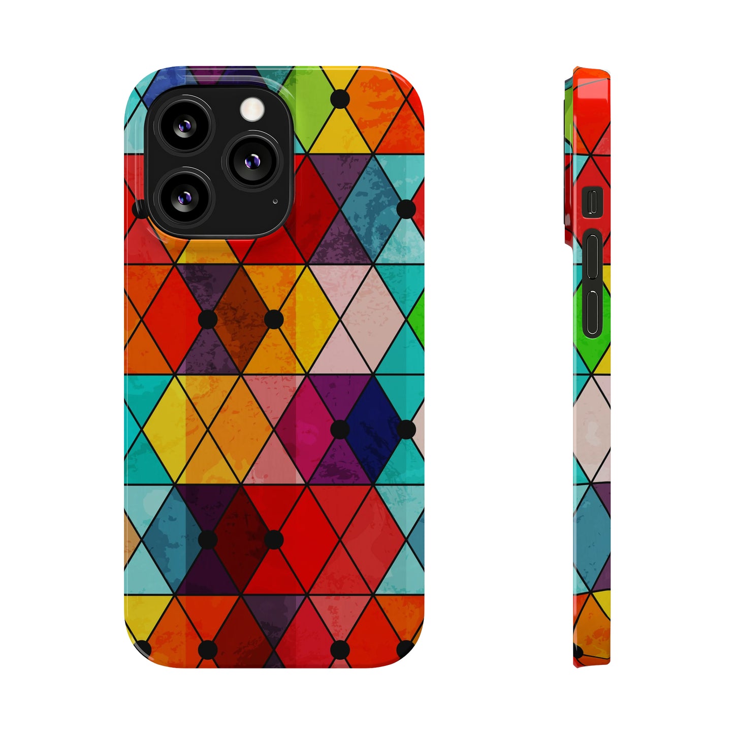 Mosaic Triangle color iPhone Case