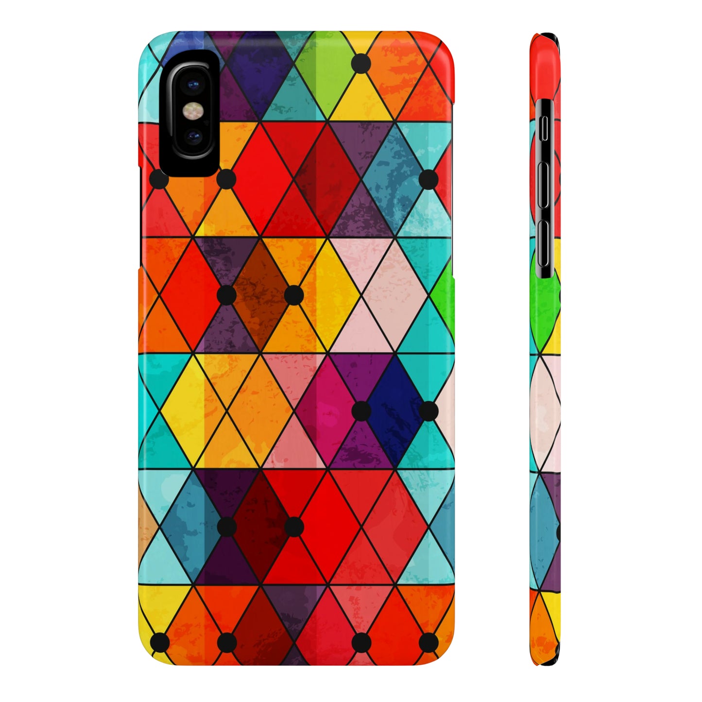 Mosaic Triangle color iPhone Case