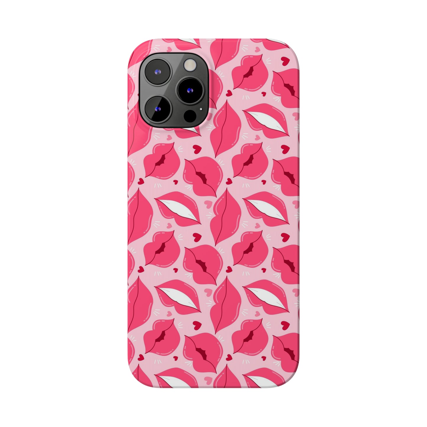 Pink lips iPhone case