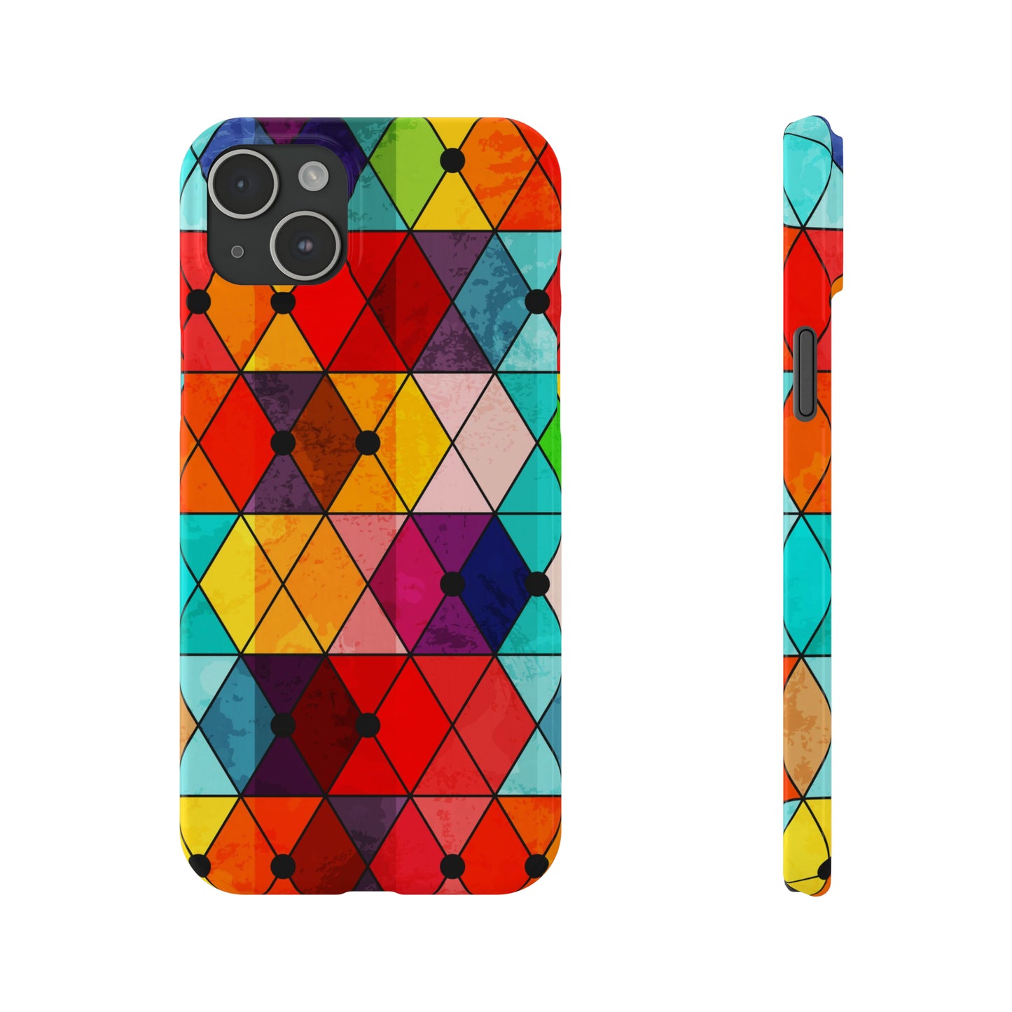 Mosaic Triangle color iPhone Case