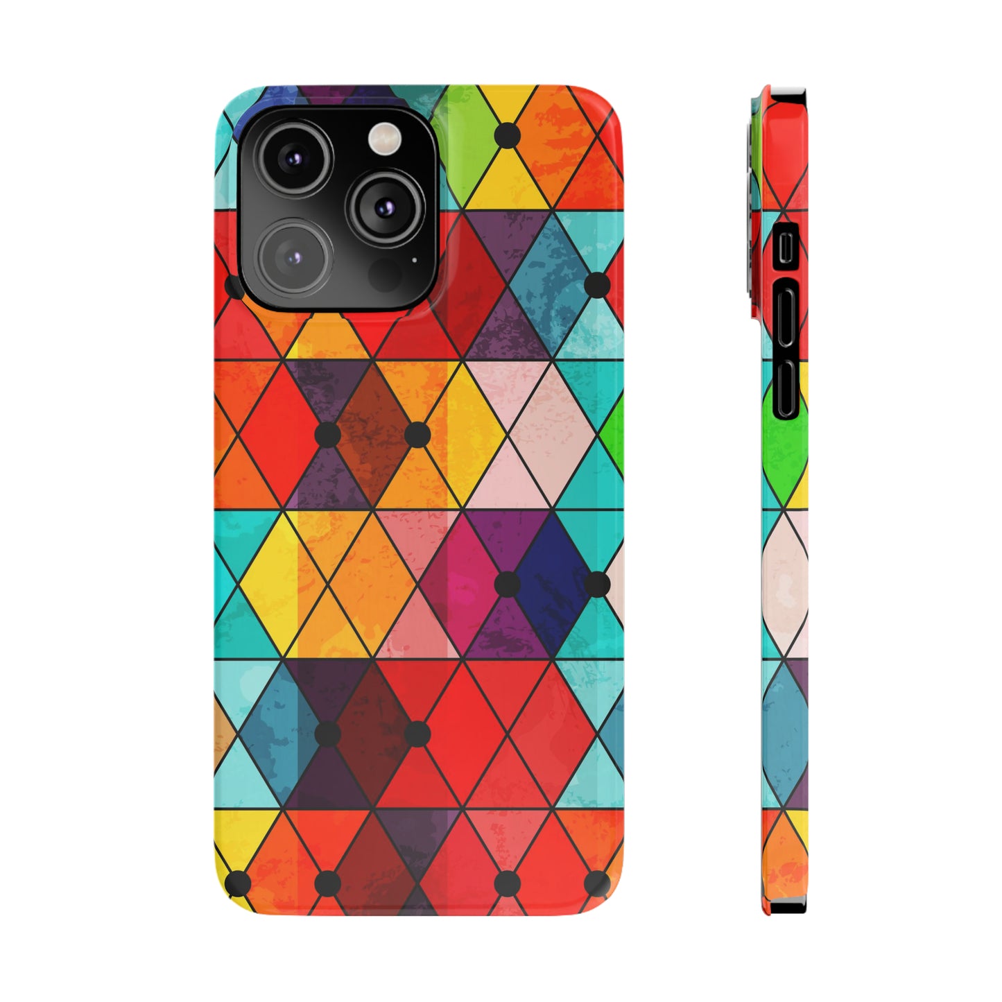 Mosaic Triangle color iPhone Case