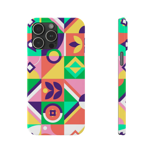 Geometric color iPhone case