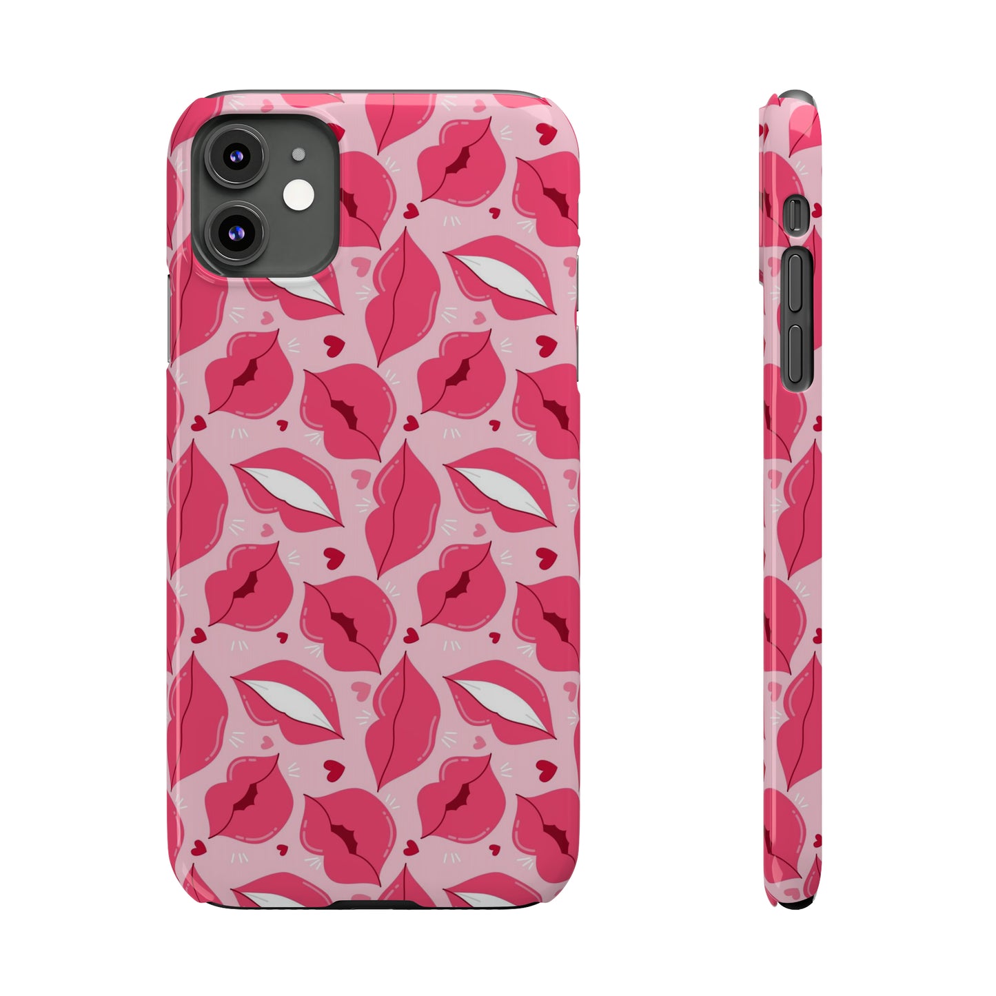 Pink lips iPhone case