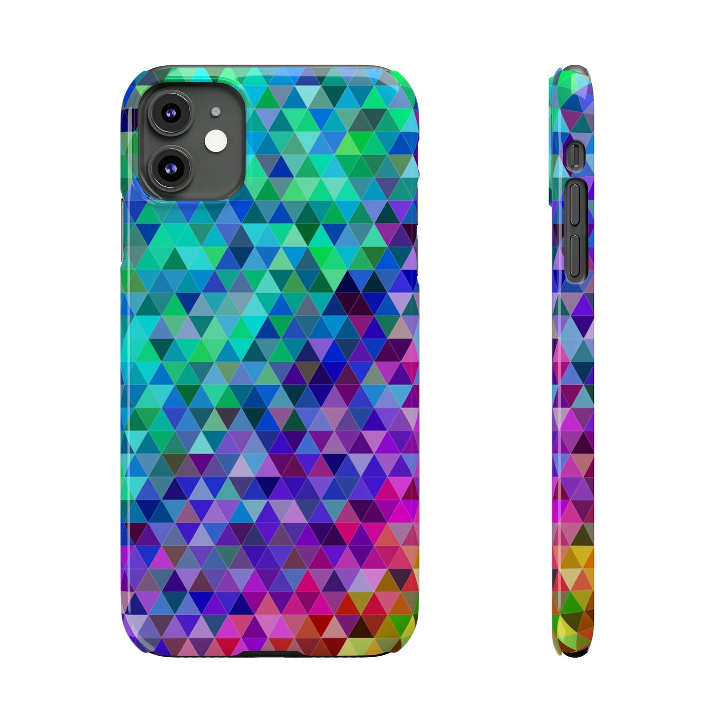 Mosaic pixel color iPhone case