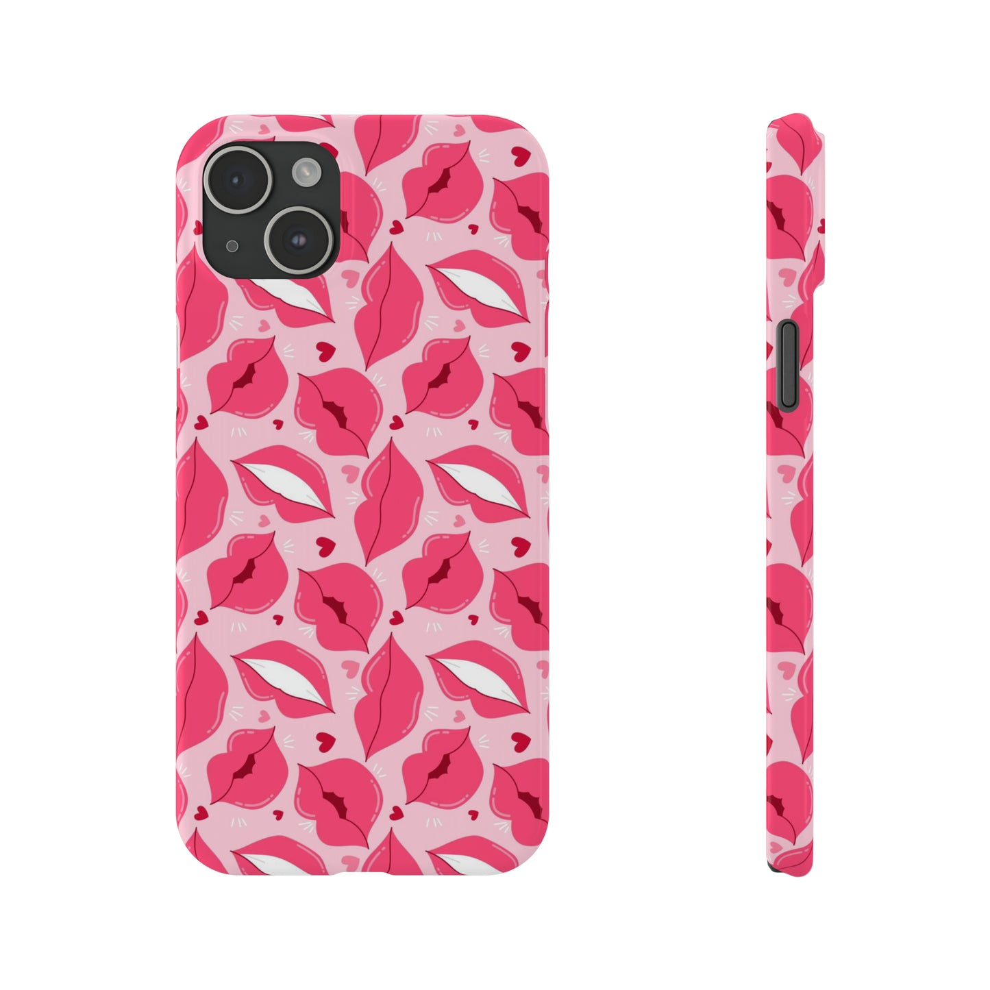 Pink lips iPhone case