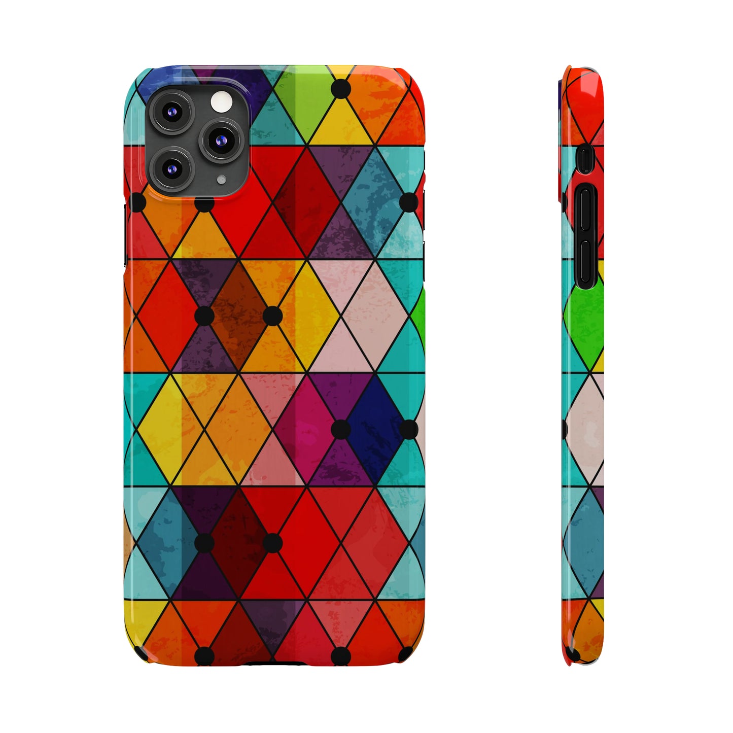 Mosaic Triangle color iPhone Case