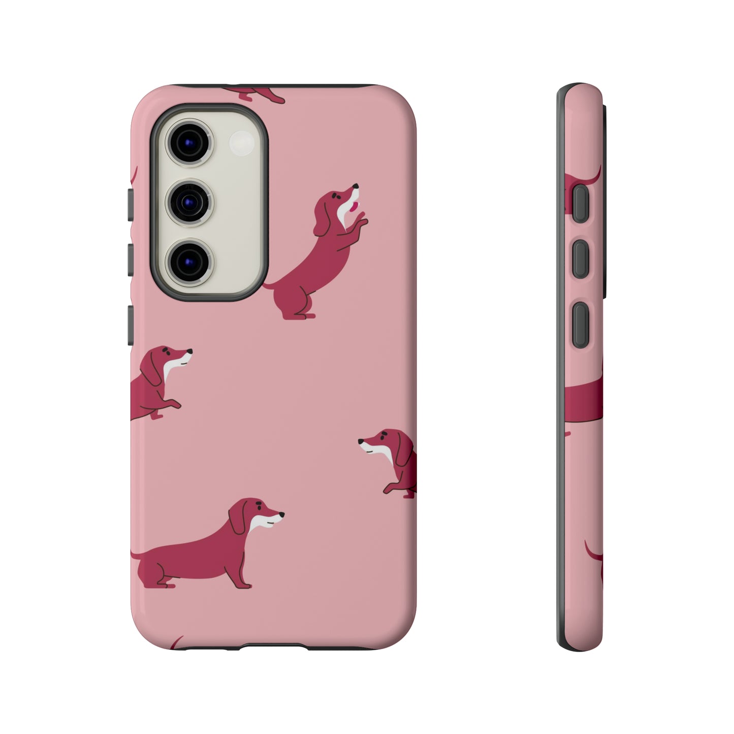 Pink Dog Samsung phone case