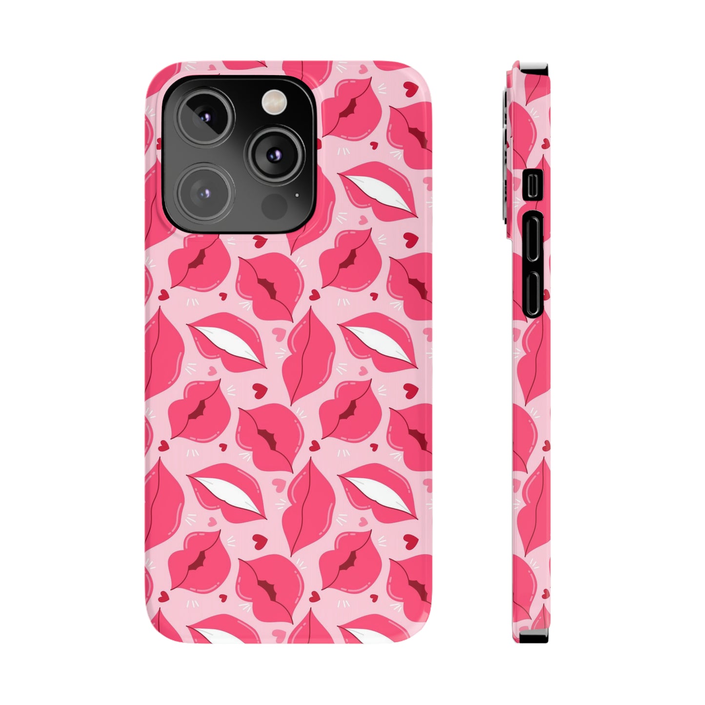 Pink lips iPhone case