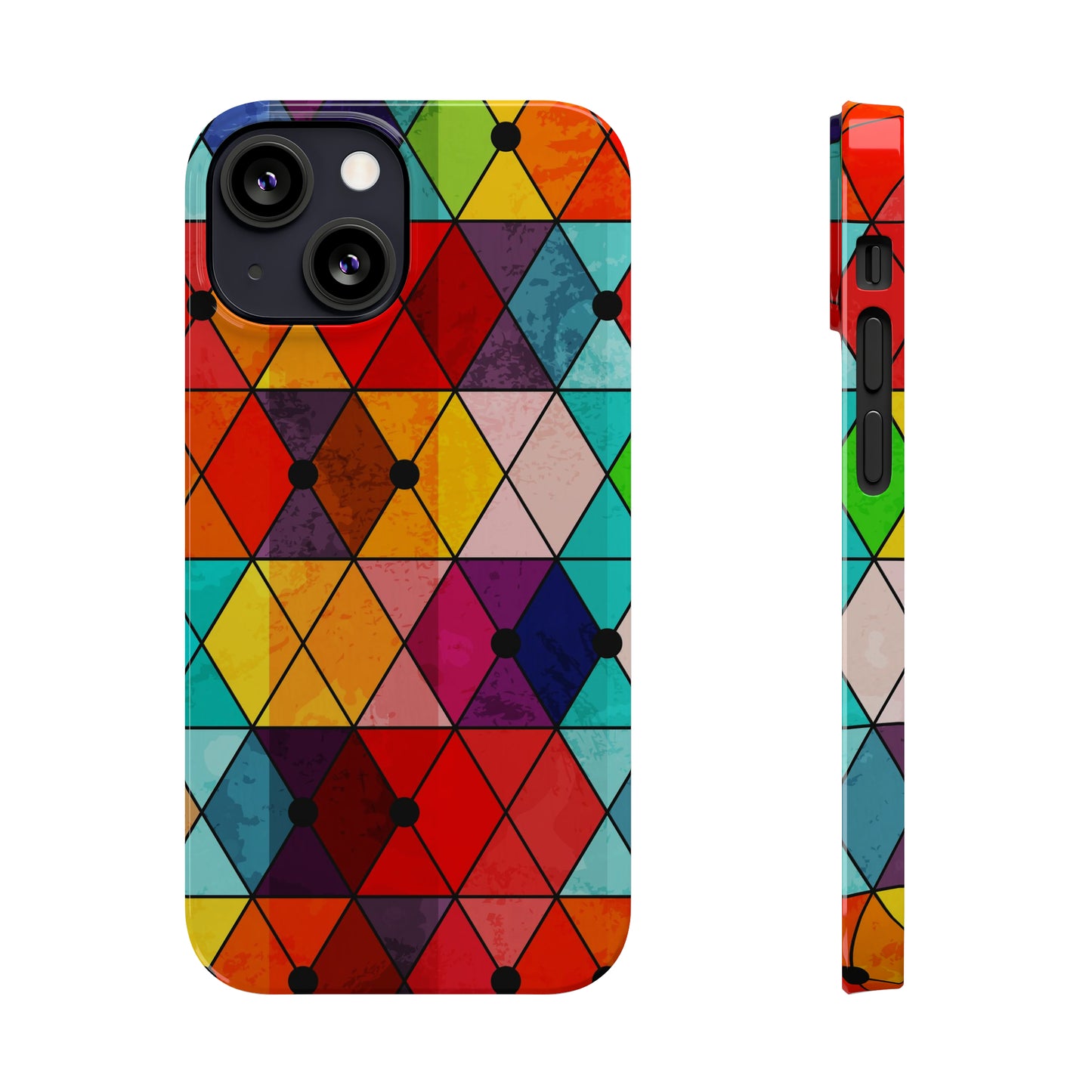 Mosaic Triangle color iPhone Case