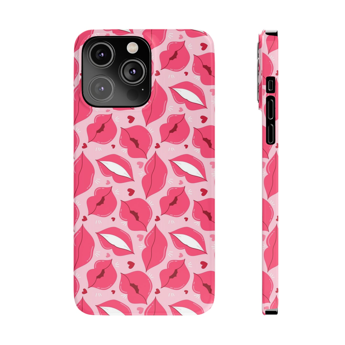 Pink lips iPhone case